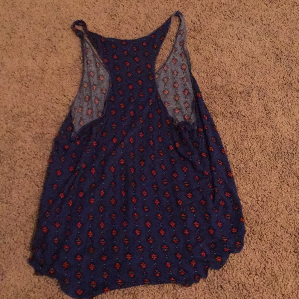 Blue Racerback Tank Top - Picture 2 of 3
